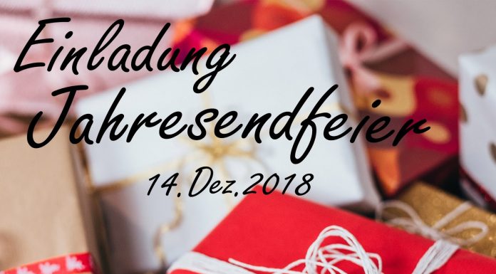 JAHRESABSCHLUSSFEIER 14.DEZ.2018 中德年終聯歡晚會